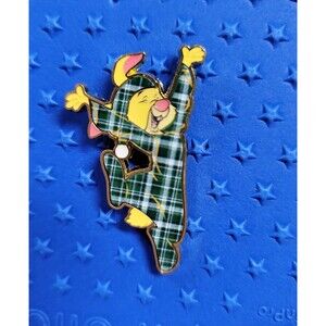 Loungefly Disney Winnie the Pooh , Rabbit plaid pajamas pin.